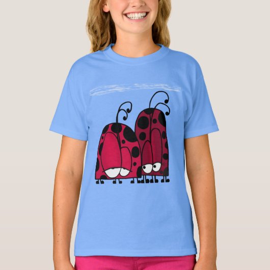 Die unangeforderte Liebe Ladybug Illustration T-Shirt (Vorderseite)