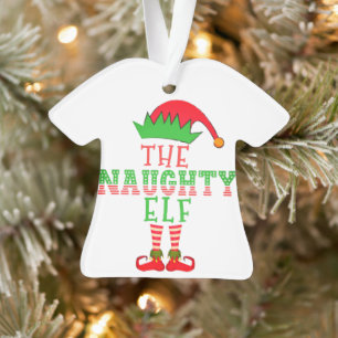 Die unartige Elf-Familie passende Weihnachtspajama Ornament