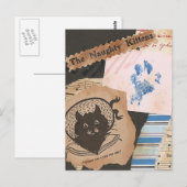 Die unartigen Kätzchen Collage Postkarte (Vorne/Hinten)