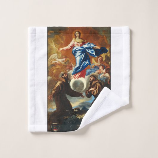 Die unbefleckte Empfängnis der Jungfrau Mary Badhandtuch Set (Waschlappen)