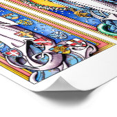 Die unbefleckte Empfängnis mit den aufsehenerregen Poster (Ecke)