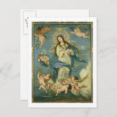 Die unbefleckte Empfängnis Postkarte (Vorne/Hinten)