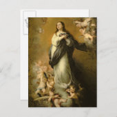 Die unbefleckte Empfängnis Postkarte (Vorne/Hinten)