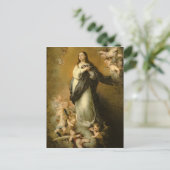 Die unbefleckte Empfängnis Postkarte (Stehend Vorderseite)