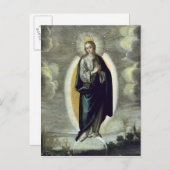 Die unbefleckte Empfängnis Postkarte (Vorne/Hinten)