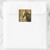 Die unbefleckte Empfängnis Quadratischer Aufkleber (Tasche)