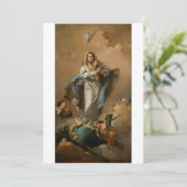 Die unbefleckte Empfängnis von Giovanni Tiepolo Einladung (Stehend Vorderseite)