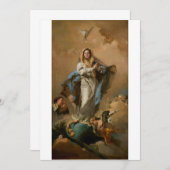 Die unbefleckte Empfängnis von Giovanni Tiepolo Einladung (Vorne/Hinten)