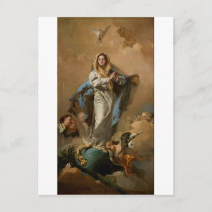 Die unbefleckte Empfängnis von Giovanni Tiepolo Postkarte