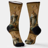Die unbefleckte Empfängnis von Giovanni Tiepolo Socken (Gewinkelt)