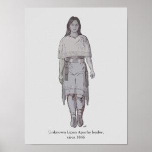 Die unbekannte Lipan-Apache-Frauenführerin Poster
