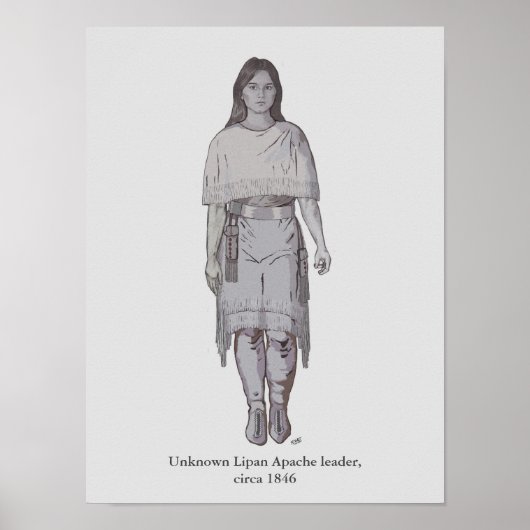 Die unbekannte Lipan-Apache-Frauenführerin Poster (Vorne)