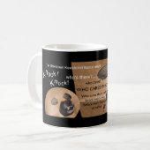 Die unbekannten Keeshond-und Schlag-Schlag-Witze Kaffeetasse (Vorderseite Links)