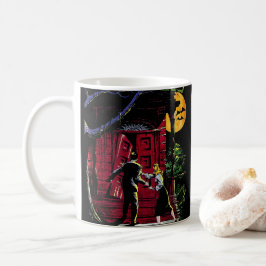 Die unbekannten Vintagen Comic des Spuk Hauses Kaffeetasse