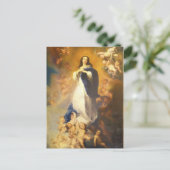 Die unberührte Konzeption der Ehrwürdigen Postkarte (Stehend Vorderseite)