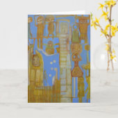 Die Unbuilders Gruß-Karte Karte (Gelbe Blume)