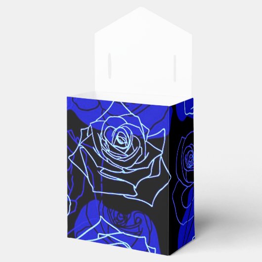 Die unerreichbare Blue Rose Blumenzelt-Gustenkiste Geschenkschachtel (Geöffnet)