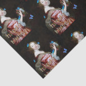 Die unerwartete Ankunft blauer Schmetterlinge Seidenpapier (Detail)