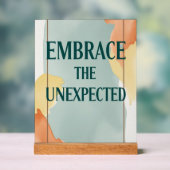 Die unerwartete Option 3 Acrylschild (Neutral)