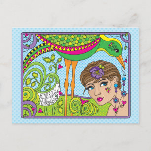 Die unerwartete_-Postkarte einbinden Postkarte