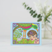 Die unerwartete_-Postkarte einbinden Postkarte (Stehend Vorderseite)