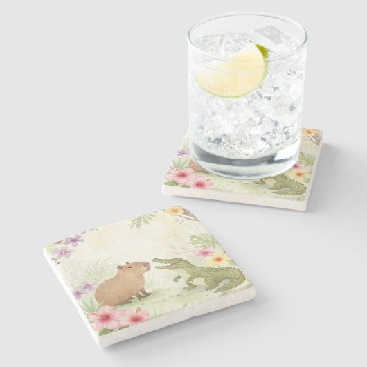 Die unerwarteten Freunde Steinuntersetzer (Seitenansicht)