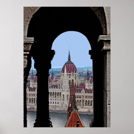 Die ungarischen Parlamente "im Rahmen"! Poster (Vorne)