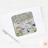 Die ungerade Ente Quadratischer Aufkleber (Umschlag)