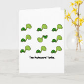Die ungeschickte Schildkröte Karte (Gelbe Blume)