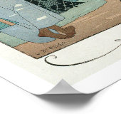 Die ungestörte Schönheit (Pochoir-Druck) Poster (Ecke)