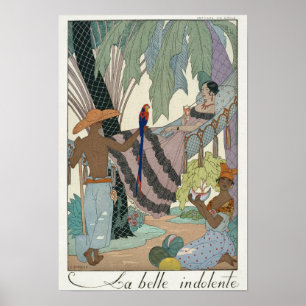 Die ungestörte Schönheit (Pochoir-Druck) Poster