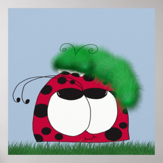Die ungewöhnlichen Freunde Ladybug und Raupe Poster (Vorne)
