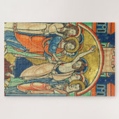 Die Ungläubigkeit des hl. Thomas aus dem Psalter Puzzle (Horizontal)