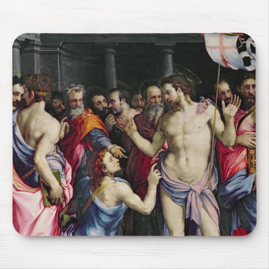 Die Ungläubigkeit von St Thomas, c.1547 Mousepad (Vorne)