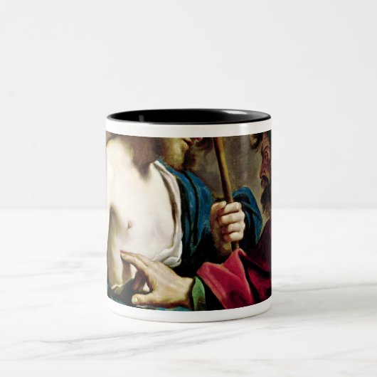 Die Ungläubigkeit von St Thomas Zweifarbige Tasse (Mittel)