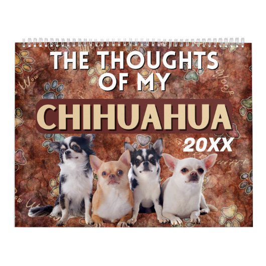Die Unglaublich witzig Gedanken meines Chihuahua Kalender (Titelbild)