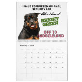 Die Unglaublich witzig Gedanken meines Rottweilers Kalender (Feb 2026)