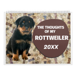 Die Unglaublich witzig Gedanken meines Rottweilers Kalender