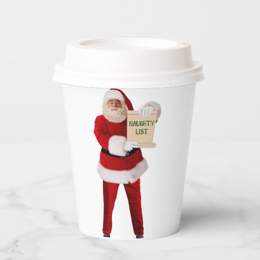 Die unheilvolle Liste des Weihnachtsmanns Pappbecher (Vorderseite)