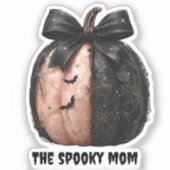 Die unheimliche Mama Halloween Pumpkin Aufkleber (Vorderseite)