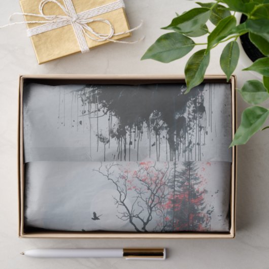 Die unheimlichen Wälder Seidenpapier (Geschenk)