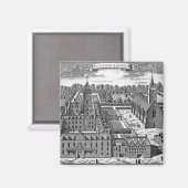 Die Uni von Glasgow, von 'Theatrum' Magnet (Vorderseite/Rückseite)