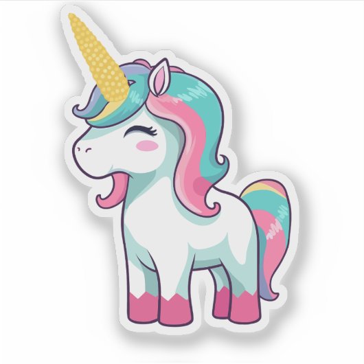 Die "uniCORN" Aufkleber (Vorderseite)