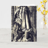 Die Uniform des Feuerwehrmannes Karte (Gelbe Blume)