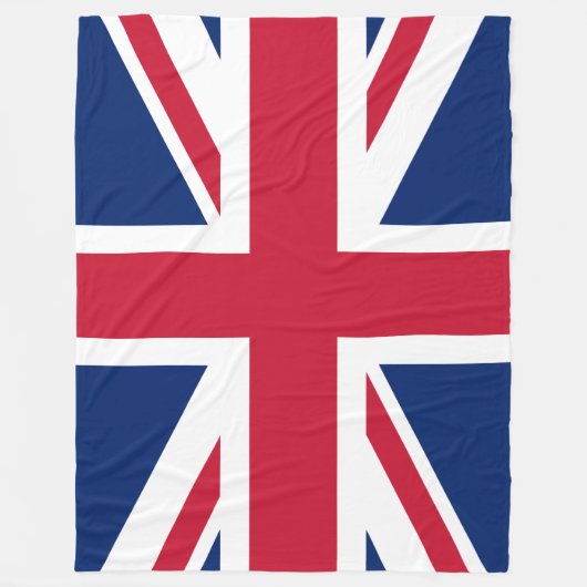 Die Union Jack Fleecedecke (Vorderseite)