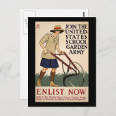 Die United Staaten School Garden Army Postkarte (Vorne/Hinten)