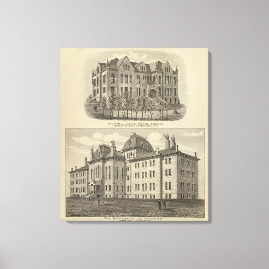 Die Universität Kansas Leinwanddruck (Vorderseite)