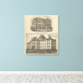 Die Universität Kansas Leinwanddruck (Insitu (Holzboden))