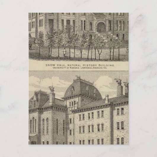 Die Universität Kansas Postkarte (Vorderseite)