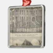 Die Universität von Kansas Silbernes Ornament (Links)